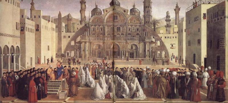 St.Mark Preaching in Alexandria, Gentile Bellini